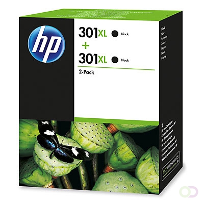 HP 301XL inktcartridge zwart high capacity 2 x 480 paginas 2-pack